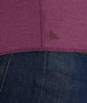 Model wearing a Purple Textured Long-Sleeve Henley