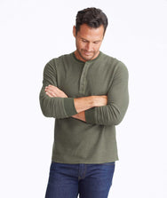 Textured Long-Sleeve Henley - FINAL SALE