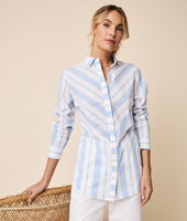 Stretch Cotton Chevron Sloane Shirt 1