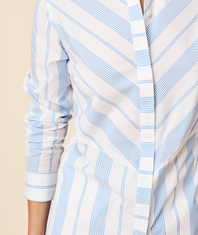 Stretch Cotton Chevron Sloane Shirt - FINAL SALE