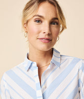 Stretch Cotton Chevron Sloane Shirt 3