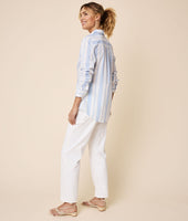 Stretch Cotton Chevron Sloane Shirt 4