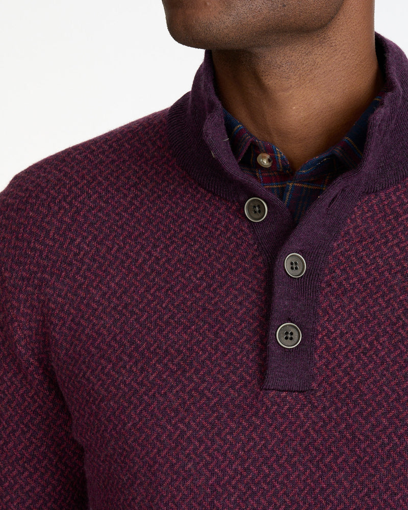 Merino Wool Button-Neck Sweater - FINAL SALE