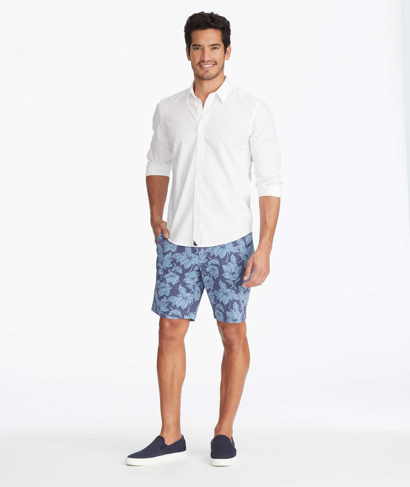Model wearing a Navy Chino Short