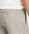 Model wearing UNTUCKit Grey 7" Chino Shorts