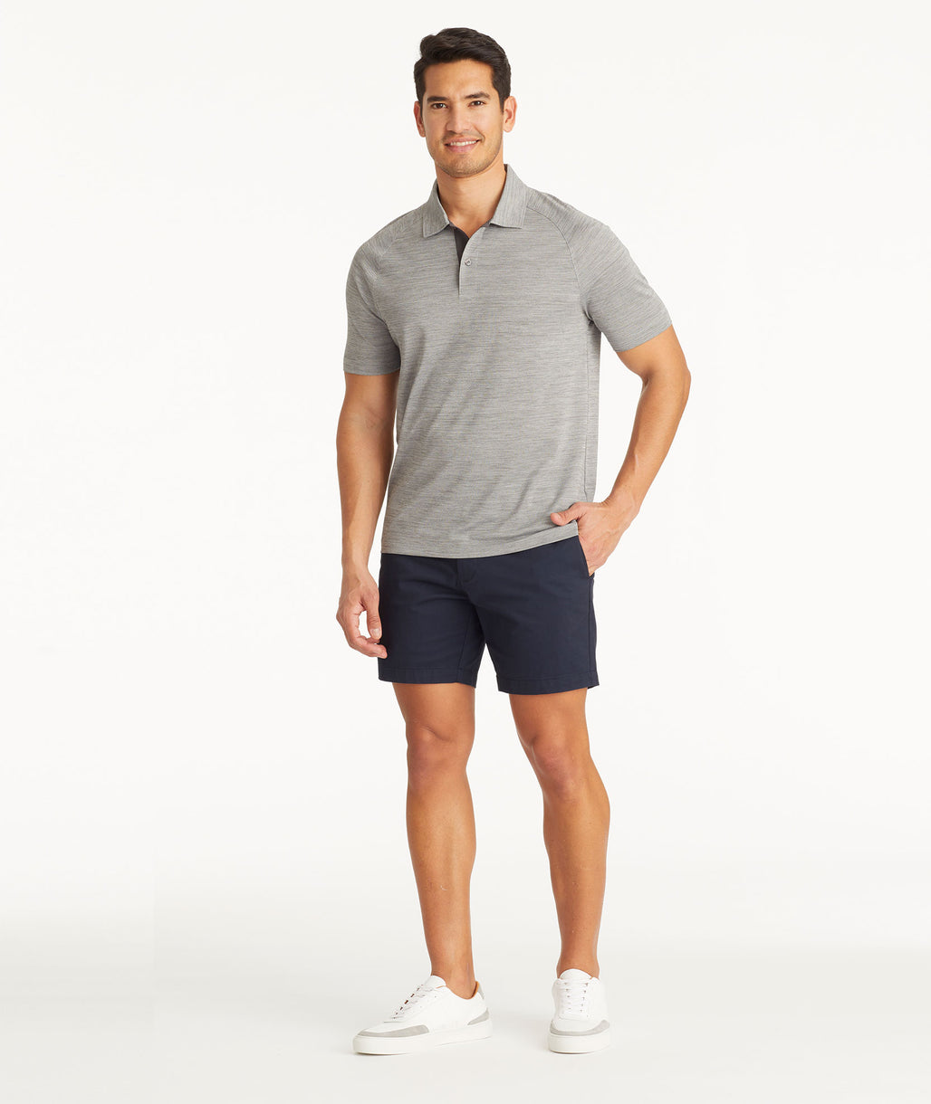 Model wearing UNTUCKit Navy 7