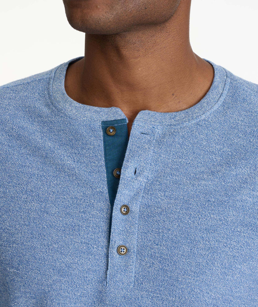 French Terry Long-Sleeve Henley - FINAL SALE