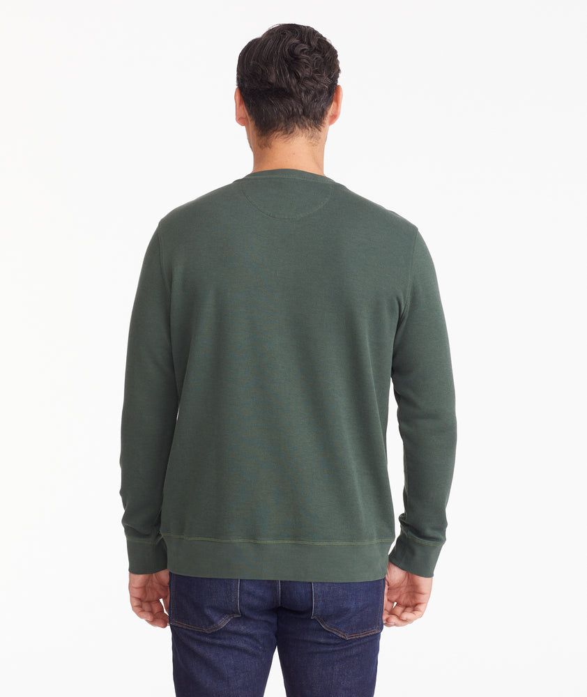 Henley Sweatshirt Deep Green | UNTUCKit