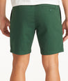 Model wearing UNTUCKit Dark Green Drawstring Shorts