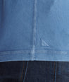 Model wearing a Dark Blue Long-Sleeve Pima Cotton Henley