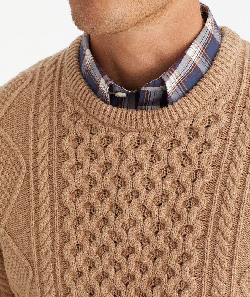 Cable Knit Crewneck Sweater - FINAL SALE